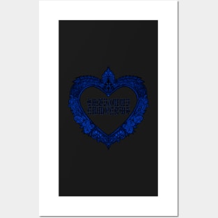 Eww Heart Blue Posters and Art